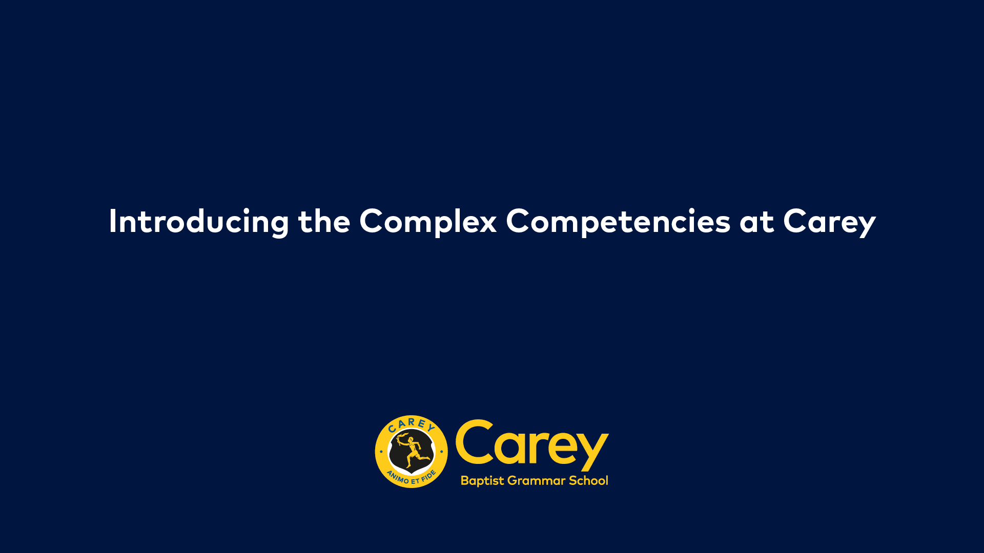 Learn about the Complex Competencies